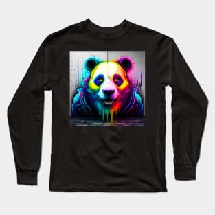 Acid Panda Graffiti Long Sleeve T-Shirt